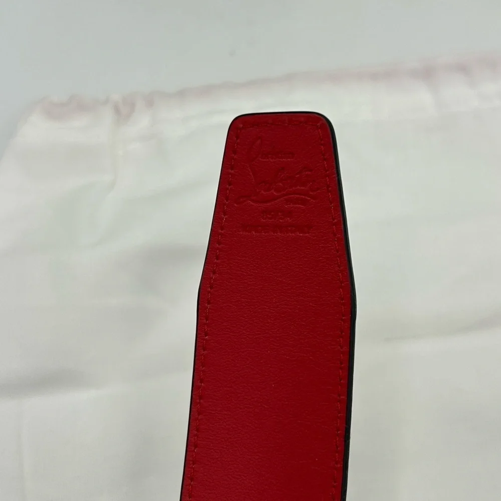 Women's Christian Louboutin CL logo belt size 85 cm/34 inches made in Italy
